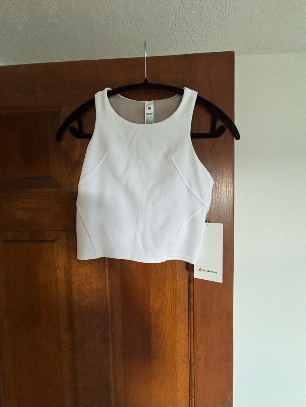 lululemon athletica White Cropped Tank Top